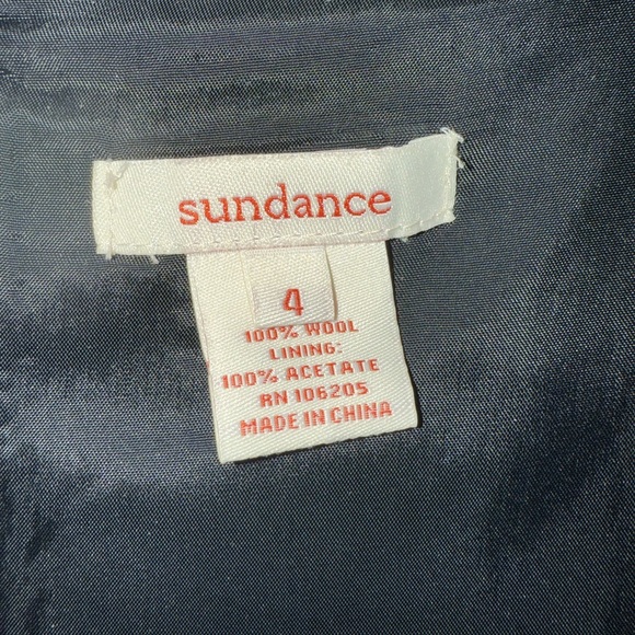 Sundance 100% Wool Dark Gray Jumper Dress with Pockets Euro Size 4 - Picture 5 of 5